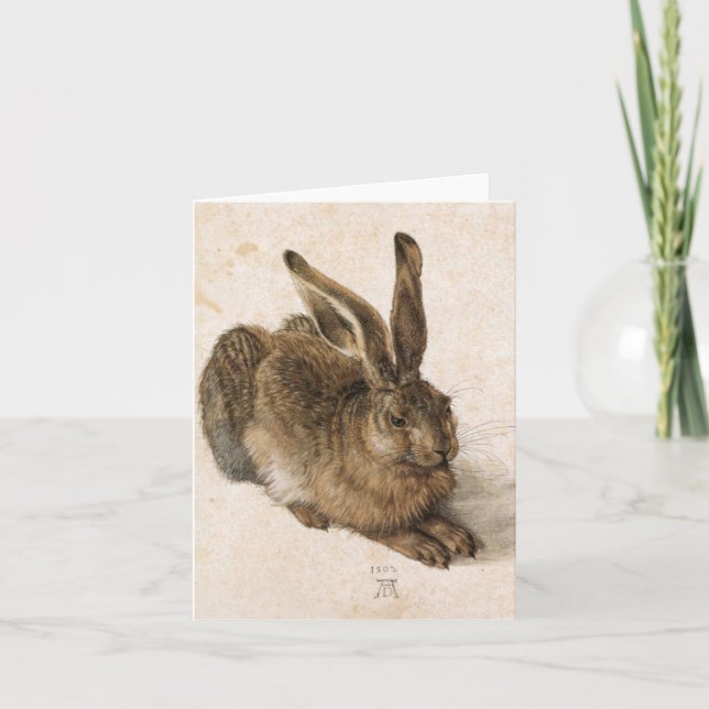 Carte Albrecht Dürer - Jeune Lièvre, 1502 (Devant)