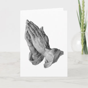 Carte Albrecht Durer - prière de mains