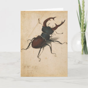 Carte Albrecht Durer Stag Beetle Renaissance Art Vintage