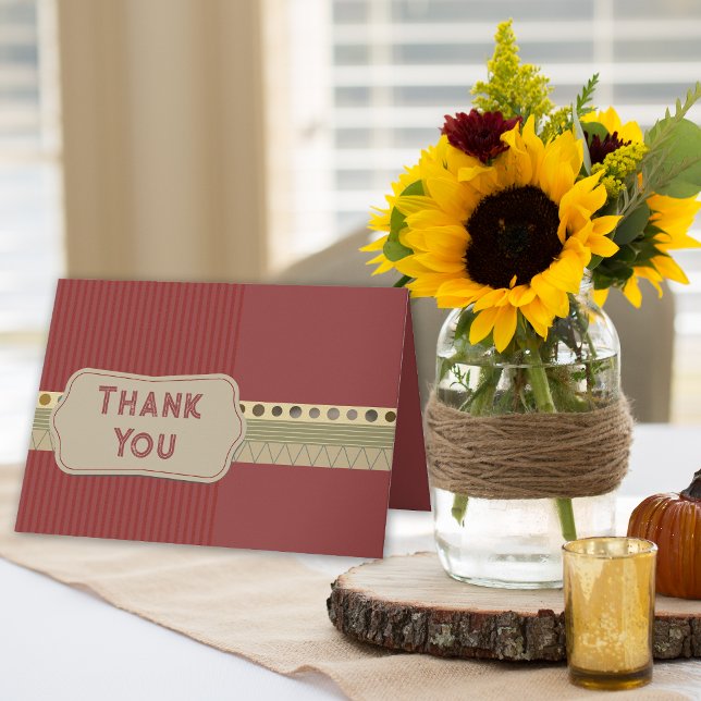 Carte Album de remerciements  (Scrapbook style Thank You card.)