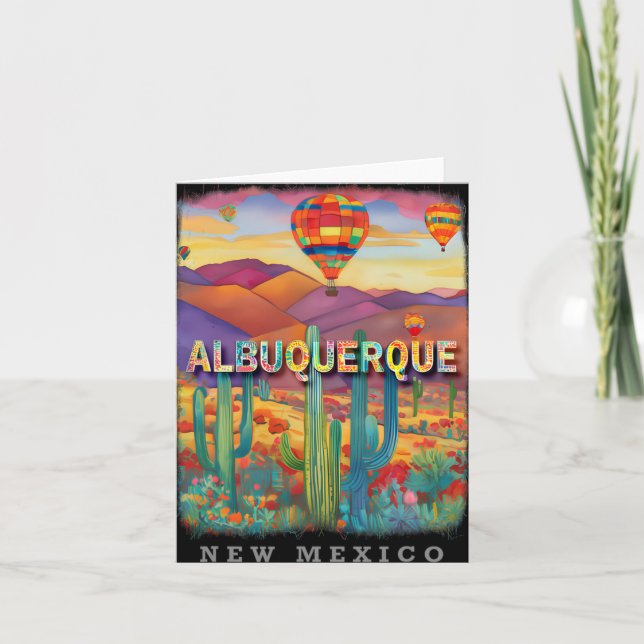 Carte Albuquerque Nouveau-Mexique Nm Oasis du désert Sd3 (Devant)