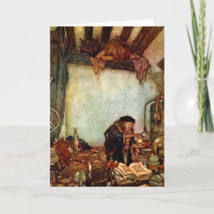 Carte :  Alchimiste et son or par Edmund Dulac