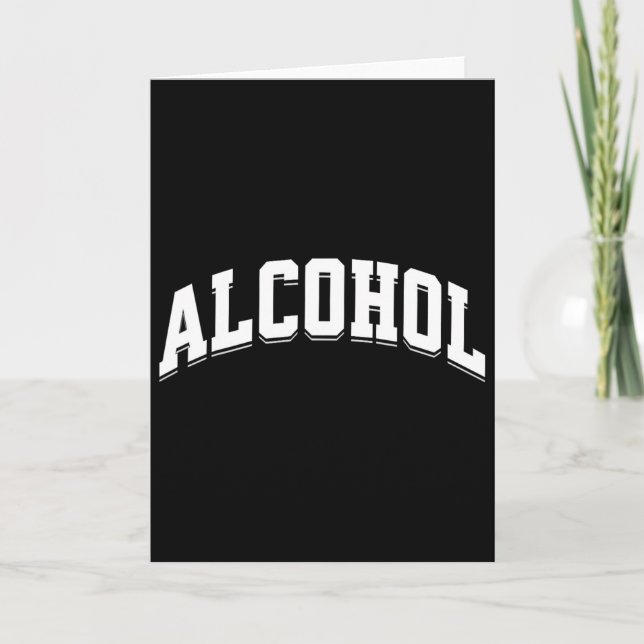 Carte Alcool Drôle de Boisson Préparé Esthétique Bière V (Devant)
