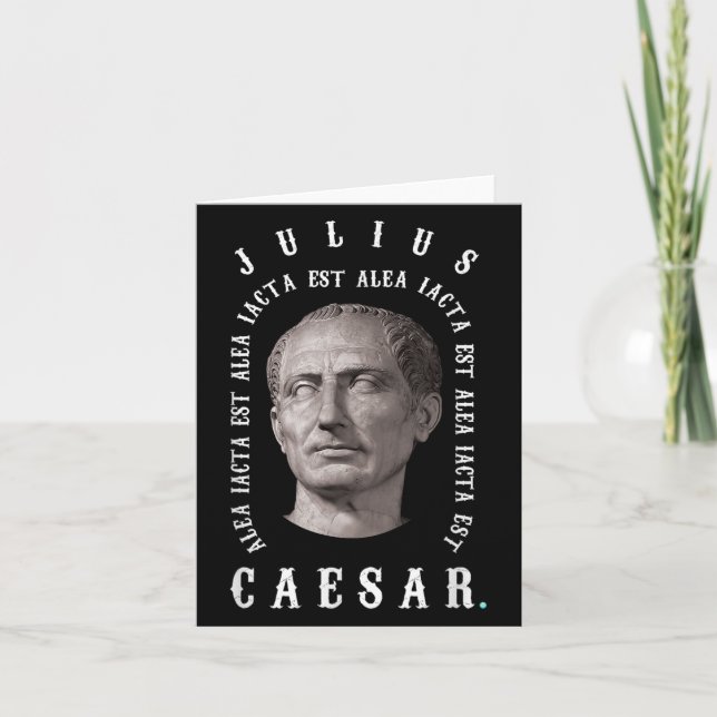 Carte Alea Iacta Est - Le Mort Est Cast Latin Julius Cae (Devant)