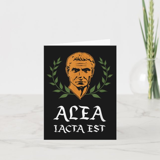 Carte Alea Iacta Est - Le Mort Est Cast Latin Julius Cae (Devant)