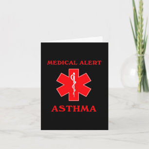 Carte Alerte médicale asthme