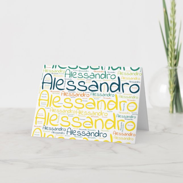 Carte Alessandro (Devant)