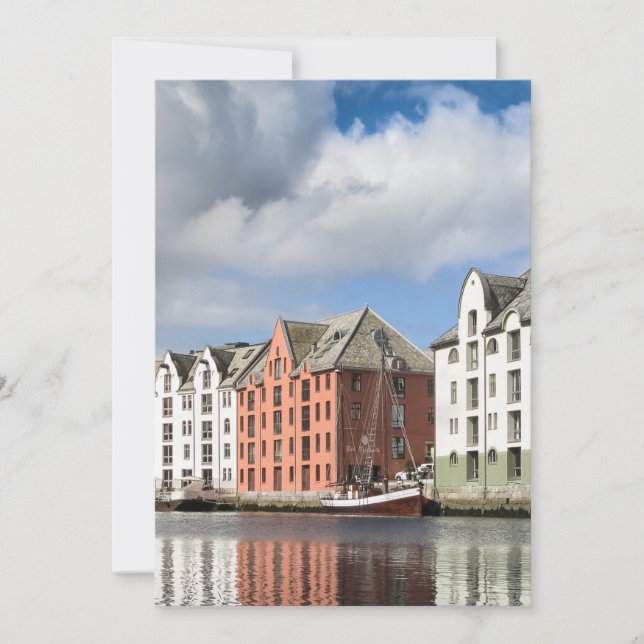 Carte Alesund Norvège (Devant)