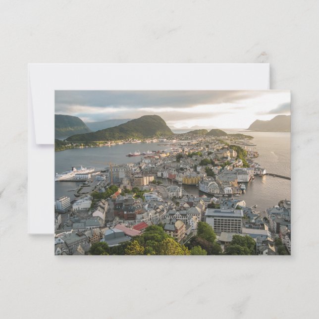 Carte Alesund Norvège (Devant)