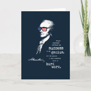 Carte Alexander Hamilton Cite : Cadeau motivationnel