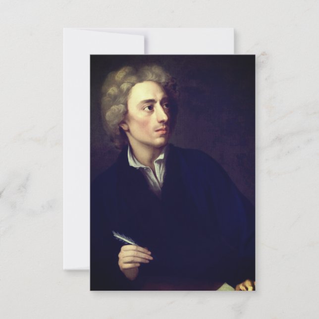 Carte Alexander Pope (portrait de Michael Dahl, c. 1727) (Devant)
