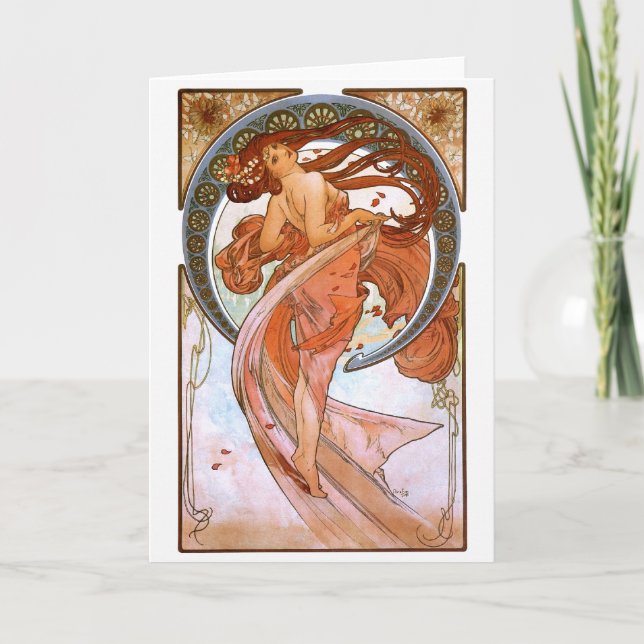 Carte Alfons Mucha : Danse (Devant)