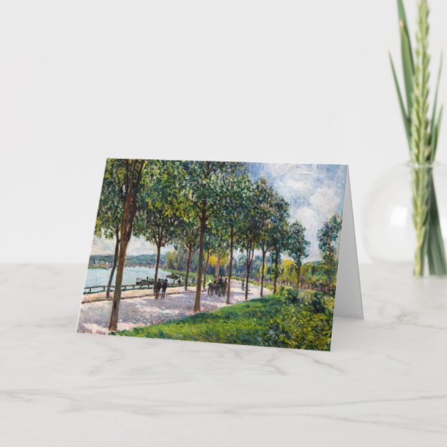 Carte Alfred Sisley - Allée de châtaigniers (Devant)