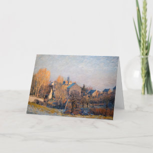 Carte Alfred Sisley - Frosty Morning à Louveciennes