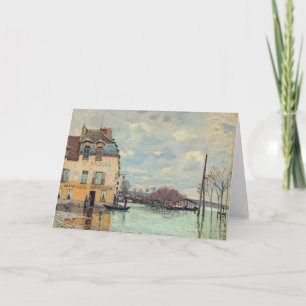 Carte Alfred Sisley - Inondation à Port-Marly 1872