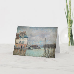 Carte Alfred Sisley - Inondation à Port-Marly 1876