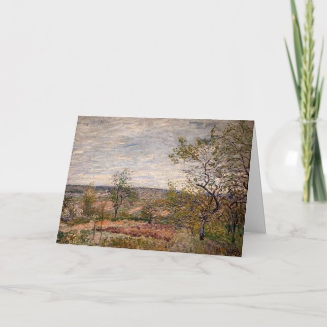 Carte Alfred Sisley - Jour de vent à Veneux (Devant)