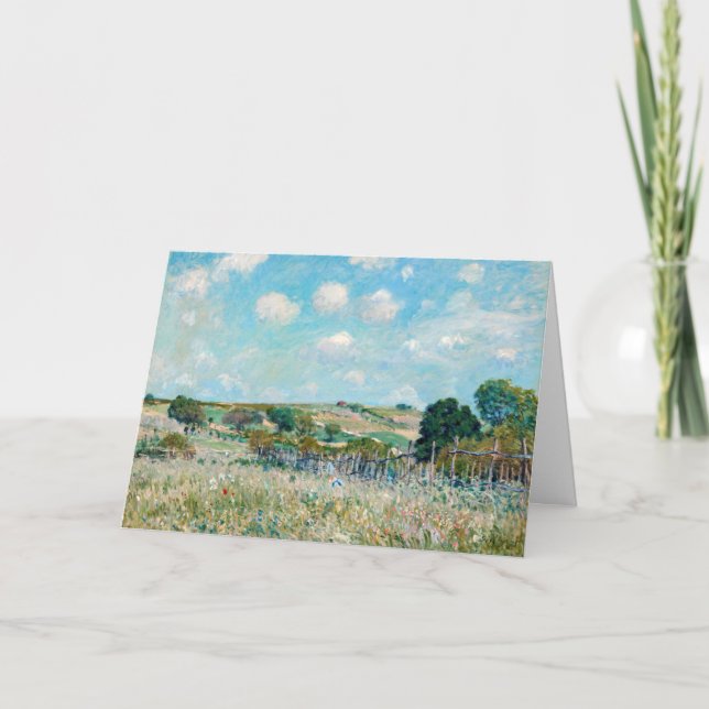 Carte Alfred Sisley - La Prairie (Devant)