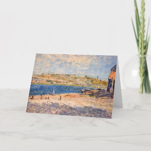 Carte Alfred Sisley - Les berges de la rivière à Saint-M