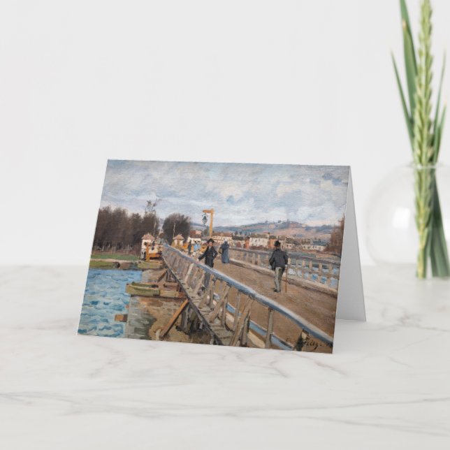 Carte Alfred Sisley - Passerelle d'Argenteuil (Devant)