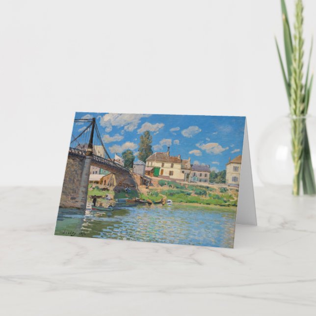 Carte Alfred Sisley - Pont à Villeneuve-la-Garenne (Devant)