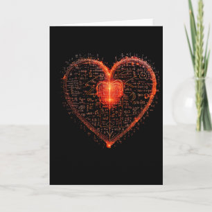 Carte Algèbre de la Saint-Valentin, Math, Physique, Chim