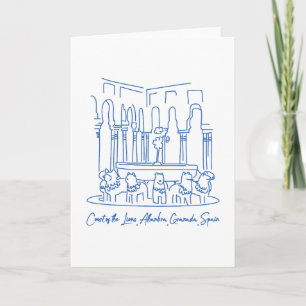 Carte Alhambra Cour des Lions 1