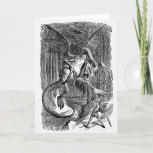 Carte Alice à travers le miroir - Le Jabberwocky