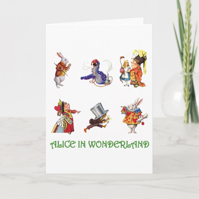 Carte Alice à Wonderland et Friends (Devant)