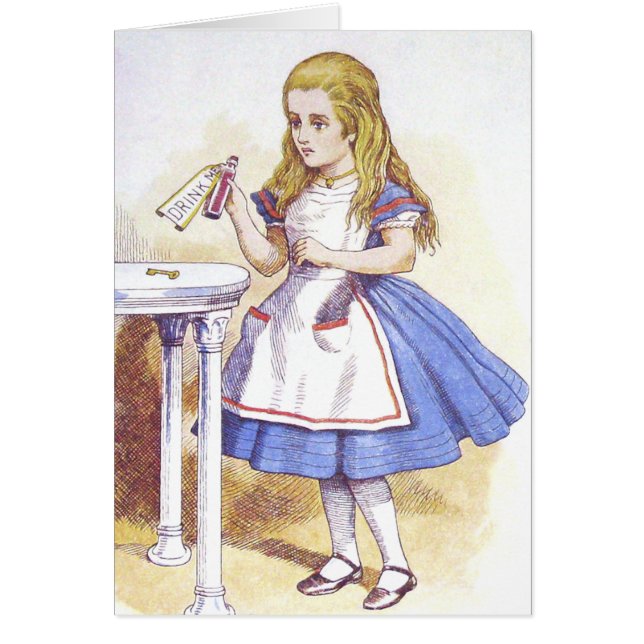 Carte : Alice au pays des merveilles - Buvez-moi (Devant)