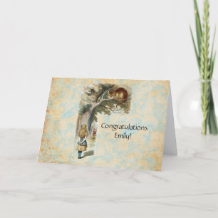 Carte Alice au pays des merveilles Cheshire Cat Mad