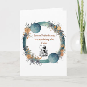 Carte Alice au pays des merveilles Citation, Objets Impo