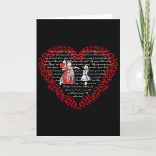 Carte Alice au pays des merveilles Reine de Coeur Saint-
