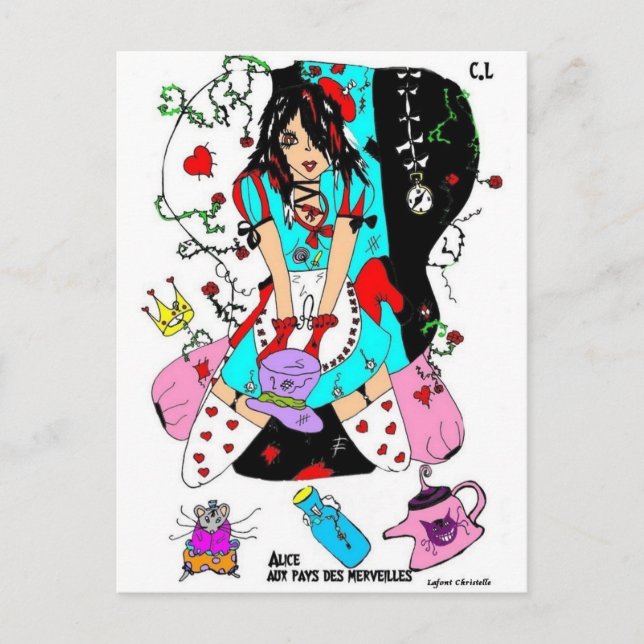 carte alice aux pays des merve (Devant)