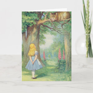 Carte Alice et le Cheshire Cat