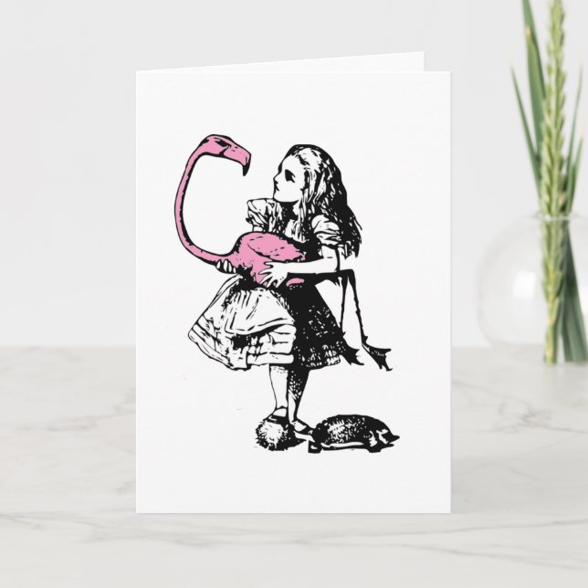 Carte Alice joue au croquet (Devant)