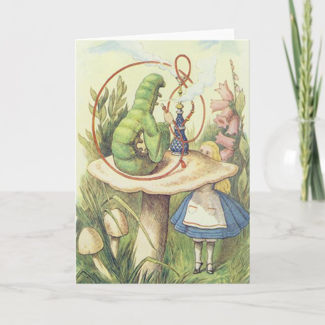 Carte Alice rencontre la Caterpillar (Devant)