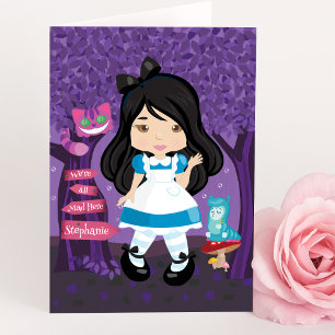 Carte Alice's Adventures in Wonderland Personnalisé