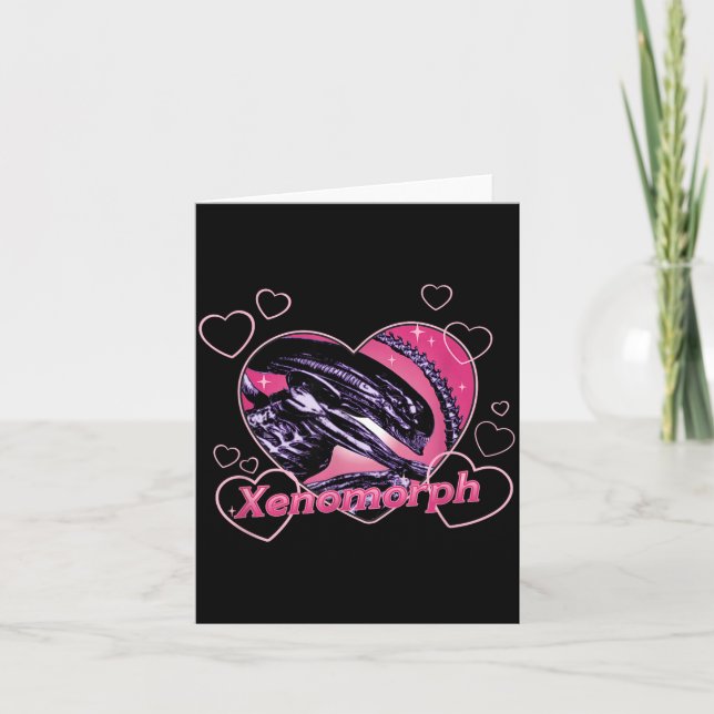 Carte Alien 3 Saint-Valentin Xénomorphe Amoureux Cœur Rt (Devant)