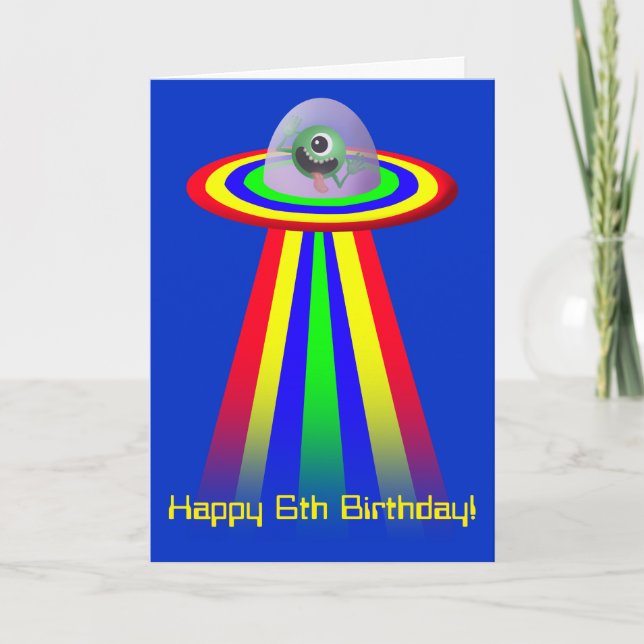 Carte Alien à l'anniversaire (Devant)