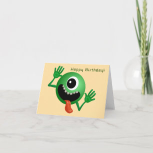 Carte Alien à l'anniversaire