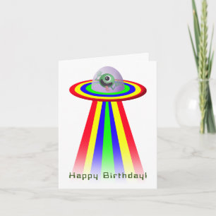 Carte Alien à l'anniversaire