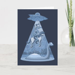 Carte Alien, Bigfoot, Unicorne, Nessie