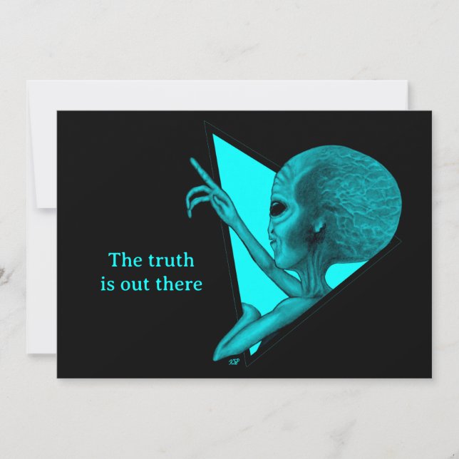 Carte Alien gris, la vérité est là (Devant)