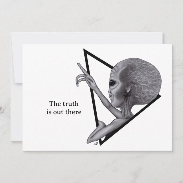Carte Alien gris, la vérité est là (Devant)