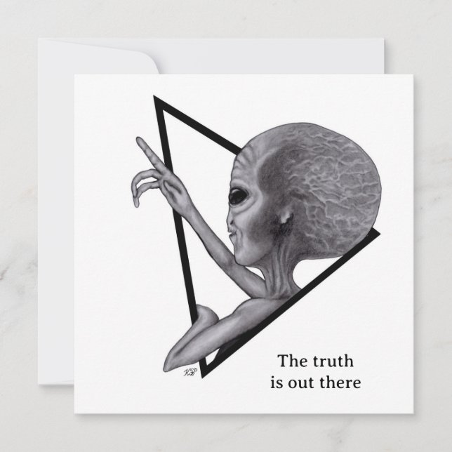 Carte Alien gris, la vérité est là (Devant)