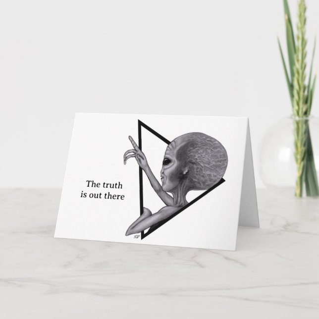 Carte Alien gris, la vérité est là (Devant)