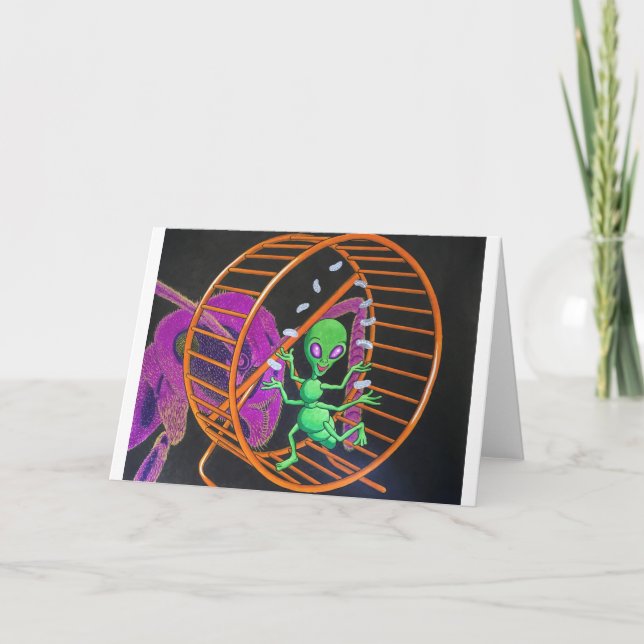 Carte Alien hybride+Ant en train de rouler sur la roue p (Devant)