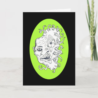 Carte Alien Mutant Virus Get Well Card