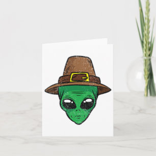 Carte Alien Pèlerin Casquette Thanksgiving Day Cool Ufo